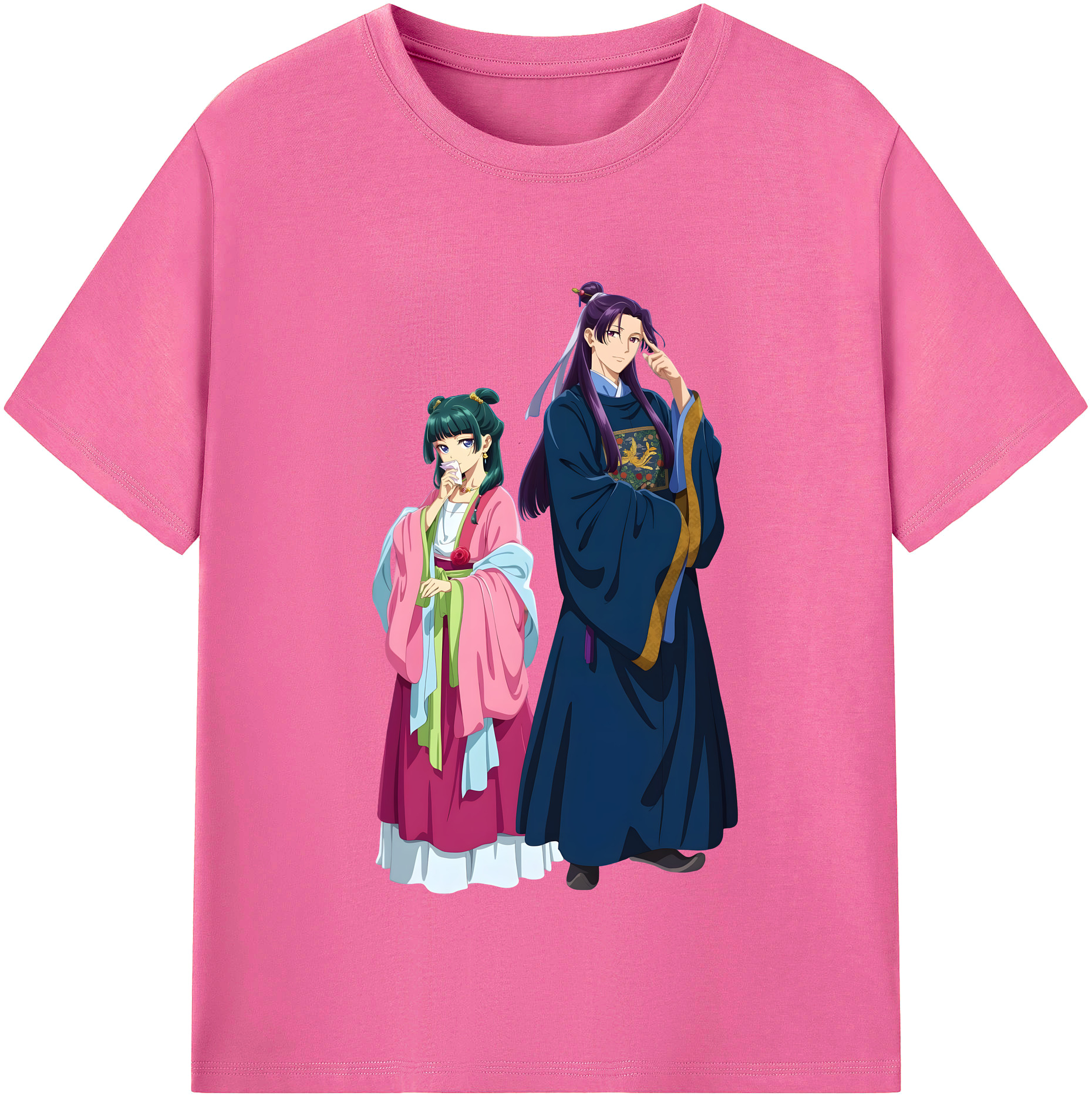 （画像用） 薬屋のひとりごと The Apothecary Diaries レディースカジュアルプリントTシャツ（綿100％）